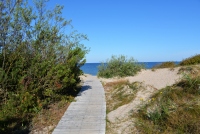 Šventoji. Cozy streets and paths, sandy beaches and dunes of the resort - 34